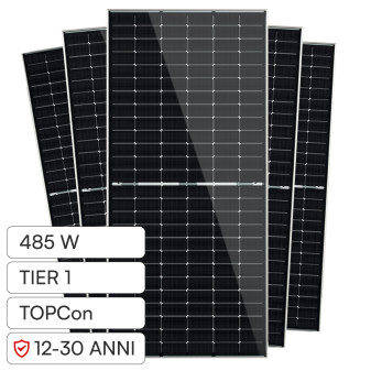 Pannelli Solari Fotovoltaici 485W TIER 1 TOPCon IP68 V-Tac Jinko