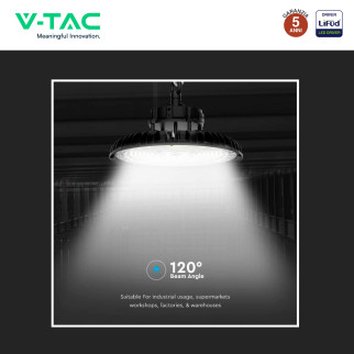 V-Tac VT-90202 Lampada Industriale LED UFO 120/150/200W SMD IP65