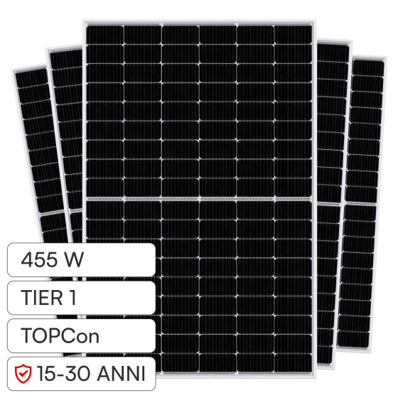 Pannelli Fotovoltaici 455W TIER 1 TOPCon IP68 V-Tac Jinko