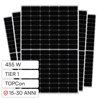 Pannelli Fotovoltaici 455W TIER 1 TOPCon IP68 V-Tac Jinko