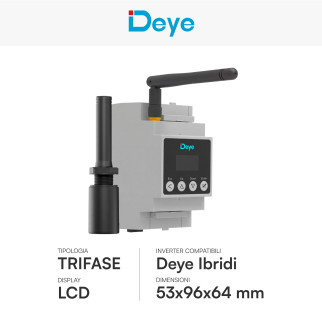 V-Tac Deye Misuratore Batteria Trifase + Antenna LoRa - SUN-SMART-CT01 / SUN-SMART-TX01