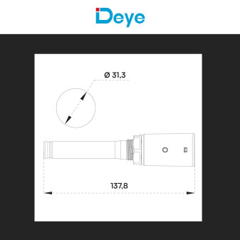 V-Tac Deye Misuratore Batteria Trifase + Antenna LoRa - SUN-SMART-CT01 / SUN-SMART-TX01