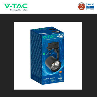 V-Tac VT-11122 Faretto LED da Binario Track Light COB Chip CREE