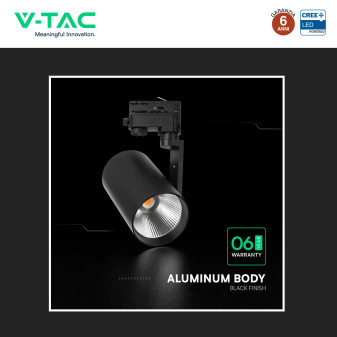 V-Tac VT-11135 Faretto LED da Binario Track Light COB Chip CREE