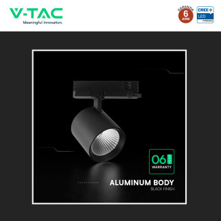 V-Tac VT-11136 Faretto LED da Binario Track Light COB Chip CREE