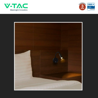 V-Tac VT-88063 Lampada LED da Muro 3W SMD Applique da Lettura
