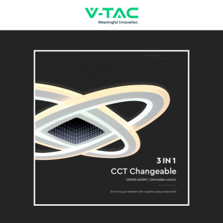 V-Tac VT-7962 Plafoniera LED a Superficie 130W SMD CCT Dimmerabile