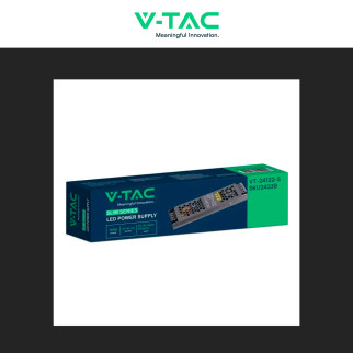 V-Tac VT-24122-S Alimentatore Led Slim 120W 24V 5A Per Uso Interno