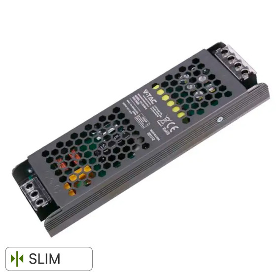 V-Tac VT-24152-S Alimentatore Led Slim 150W 24V 6,25A Per Uso Interno
