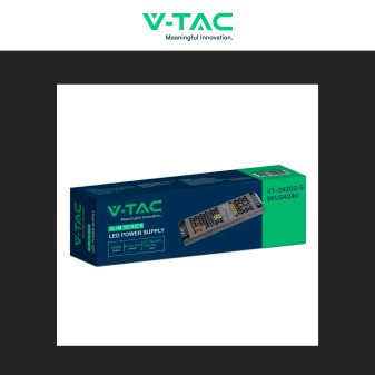 V-Tac VT-24202-SAlimentatore Led Slim 200W 24V 8,25A Per Uso Interno