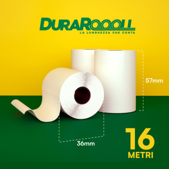 DuraRoooll Rotoli Carta Termica POS 16m Ø36x57mm
