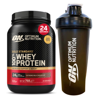 Proteine al Cioccolato al Latte con Shaker Optimum Nutrition 768g