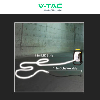 Velamp RibbON Striscia LED Avvolgibile 185W Monocolore SMD Chip 2835