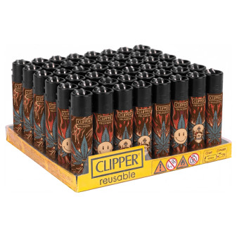 Clipper Large Accendino a Pietrina Burning Leaves 48 Accendini