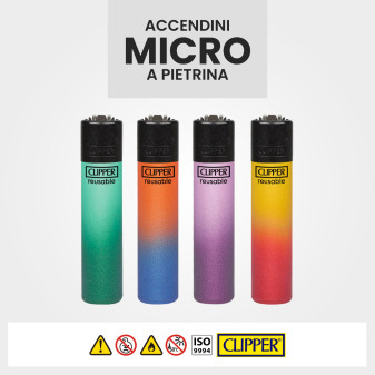 Clipper Micro Accendino a Pietrina Metallic Gradient 9 4 Accendini