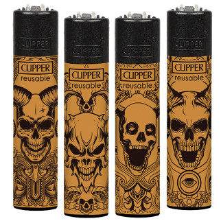 Clipper Large Accendino a Pietrina Laughter In Dark Pure 4 Accendini