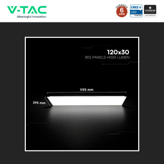 V-Tac VT-61045 6 Pannelli LED CREE Rettangolare 120x30 40W