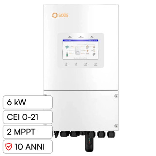 V-Tac Inverter Monofase Ibrido On-Grid / Off-Grid 6kW IP66