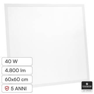V-Tac VT-61042CCT Pannello LED SMD Quadrato 60x60 40W