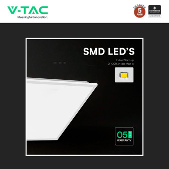 V-Tac VT-61042CCT Pannello LED SMD Quadrato 60x60 40W