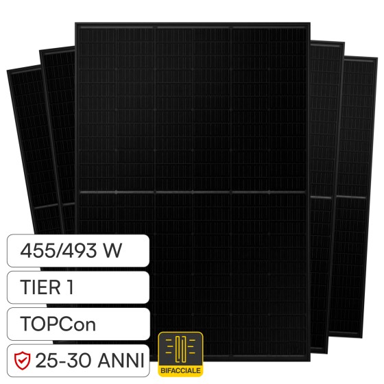V-Tac Pannelli Fotovoltaici 455W STC 493W BNPI TopCon IP68