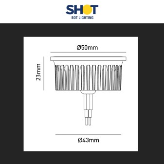 Bot Lighting Modulo LED Slim 4,8W SMD Ø50 CCT 3in1 Dimmerabile