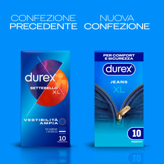 Preservativi Durex Jeans XL Extra Large da 10