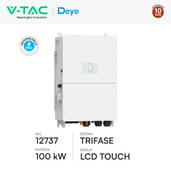 V-Tac Deye Inverter Trifase Ibrido 100kW IP65