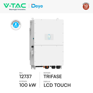 V-Tac Deye Inverter Trifase Ibrido 100kW IP65