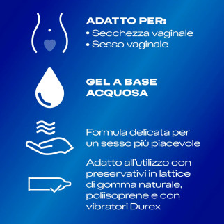 Gel Lubrificante Durex Effetto Seta - Flacone da 50ml