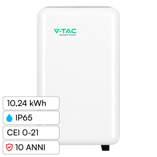 V-Tac VT-12040-1 Batteria BMS LiFePO4 51,2V 200Ah 10,24 kWh IP65