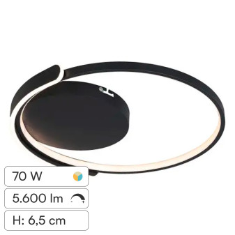 V-Tac VT-84025RD Plafoniera LED a Superficie 70W SMD CCT