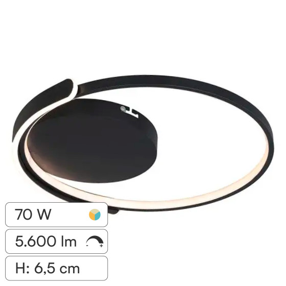 V-Tac VT-84025RD Plafoniera LED a Superficie 70W SMD CCT