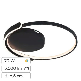 V-Tac VT-84025RD Plafoniera LED a Superficie 70W SMD CCT
