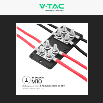 V-Tac Bus Bar Scatola di Giunzione Batterie