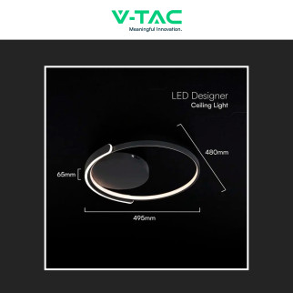V-Tac VT-84025RD Plafoniera LED a Superficie 70W SMD CCT