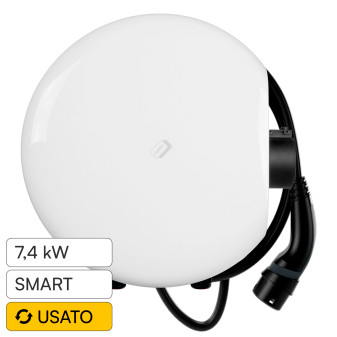 Wallbox 7,4kW Monofase Smart IP65 IK10 con Cavo Tipo 2 V-Tac