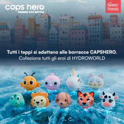 CapsHero Tappo Borraccia Termica Bambini Mucca Cow Cora