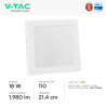 V-Tac VT-61018CCT Mini Pannello LED SMD Quadrato 18W Chip CREE CCT
