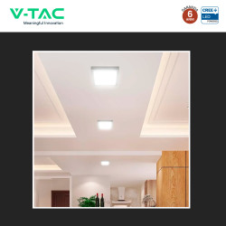 V-Tac VT-61018CCT Mini Pannello LED SMD Quadrato 18W Chip CREE CCT
