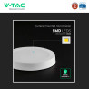 V-Tac VT-60024CCT Mini Pannello LED SMD Rotondo 24W Chip CREE CCT