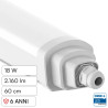 V-Tac Plafoniera Tubo LED Linkabile 18W 60cm SMD CREE IP65