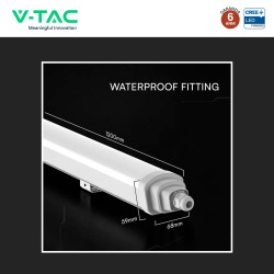 V-Tac Plafoniera Tubo LED Linkabile 36W 120cm SMD CREE IP65