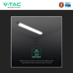 V-Tac Plafoniera Tubo LED Linkabile 36W 120cm SMD CREE IP65