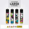 Clipper Large Accendino a Pietrina Graffiti Glow - 4 Accendini