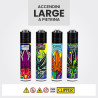 Clipper Large Accendino a Pietrina 420 Acid Dream - 4 Accendini