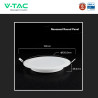 V-Tac VT-61006CCT Mini Pannello LED SMD Rotondo 6W CREE CCT