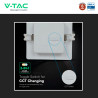 V-Tac VT-61006CCT Mini Pannello LED SMD Quadrato 6W CREE CCT