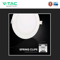 V-Tac VT-61012CCT Mini Pannello LED SMD Rotondo 12W Chip CREE CCT