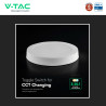 V-Tac VT-61018CCT Mini Pannello LED SMD Rotondo 18W Chip CREE CCT